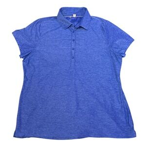 Under Armour Women's Blue HeatGear Short Sleeve Polo Shirt XL